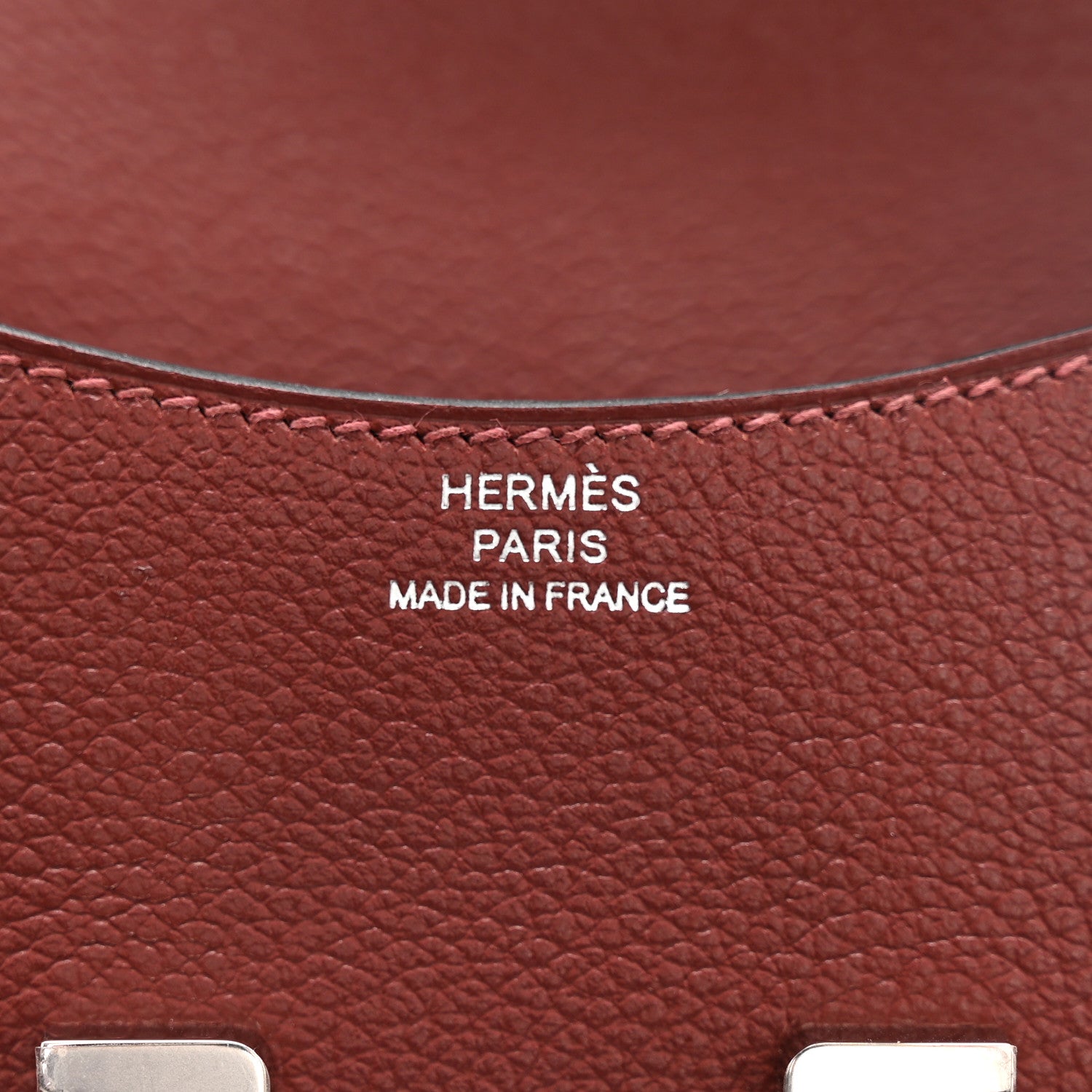 Hermes Evercolor Bi-Color Constance Slim Wallet Rouge H Rose Azalee 7 of 11