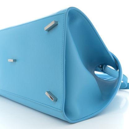 Salvatore Ferragamo Natural Grain Calfskin Small Hug Bag Light Blue 9 of 9