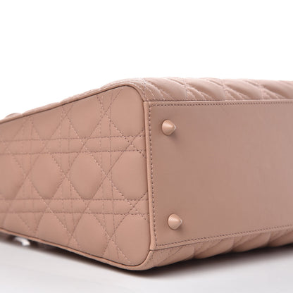 Christian Dior Ultra Matte Calfskin Cannage Medium Lady Dior Beige 8 of 10