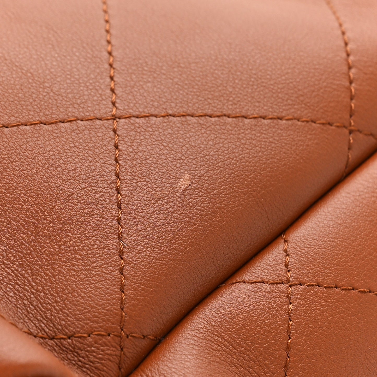 Calfskin Quilted Braided Handle Chain Hobo Brown