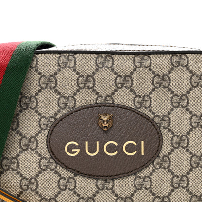 Gucci GG Supreme Monogram Web Neo Vintage Shoulder Bag Beige New Acero Crop 8 of 11