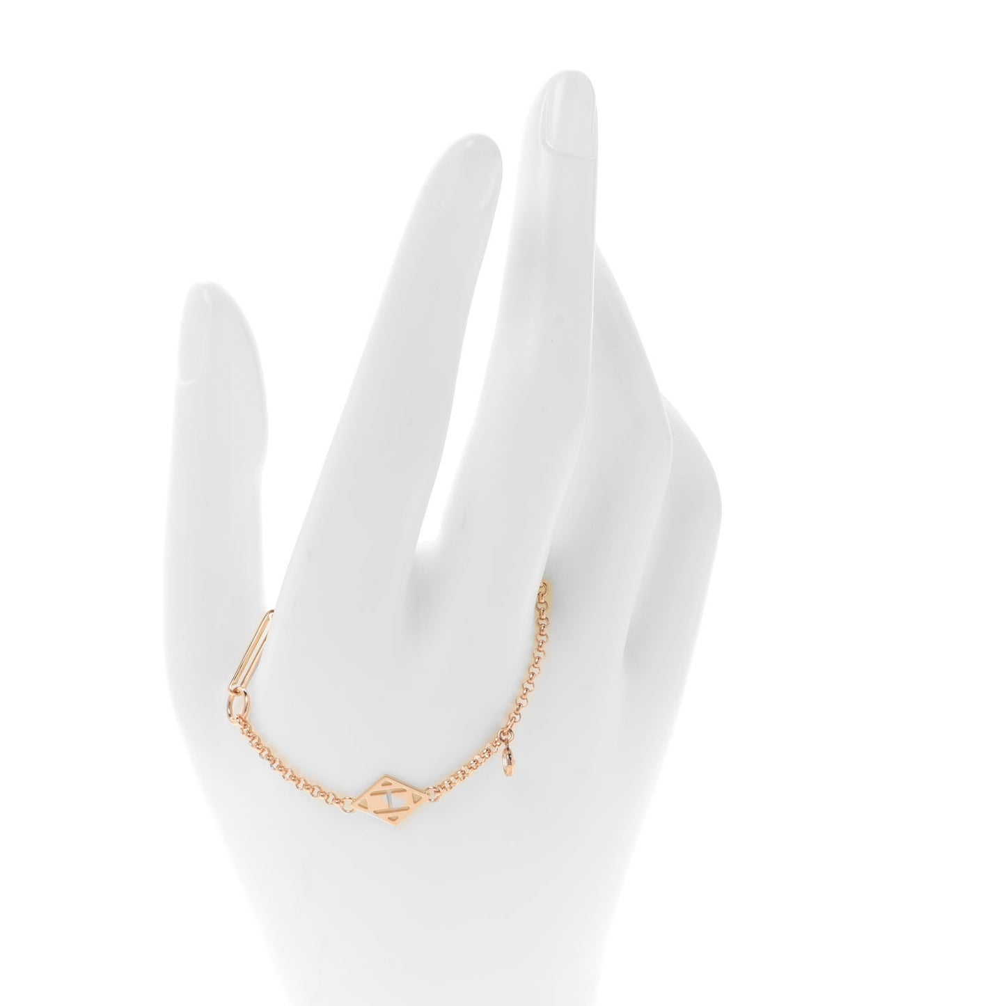 18K Rose Gold Diamond Gambade Bracelet XS