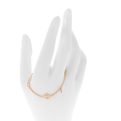 Hermes 18K Rose Gold Diamond Gambade Bracelet XS 2 of 6