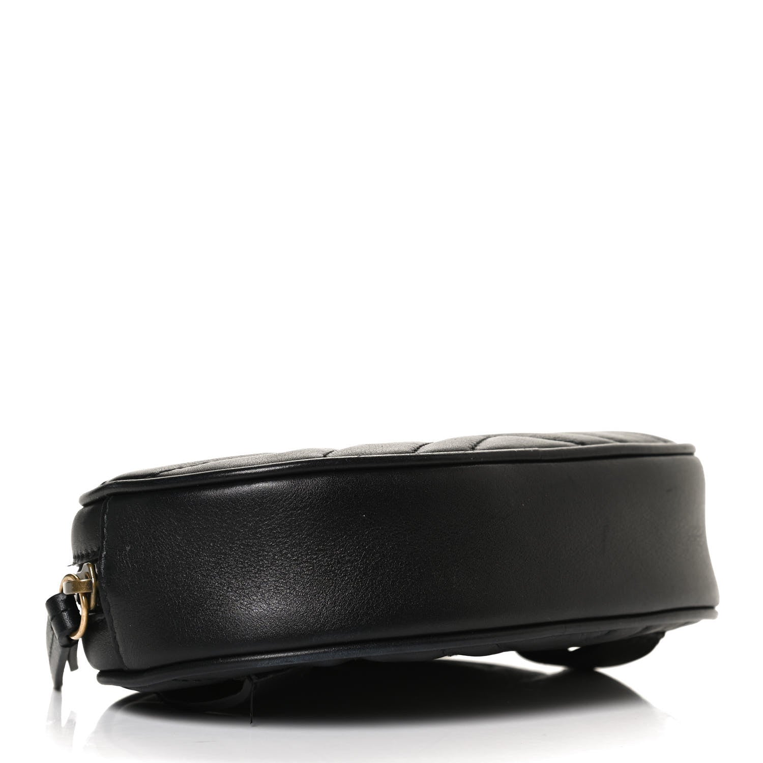 Gucci Calfskin Matelasse GG Marmont Belt Bag 95 38 Black 4 of 13