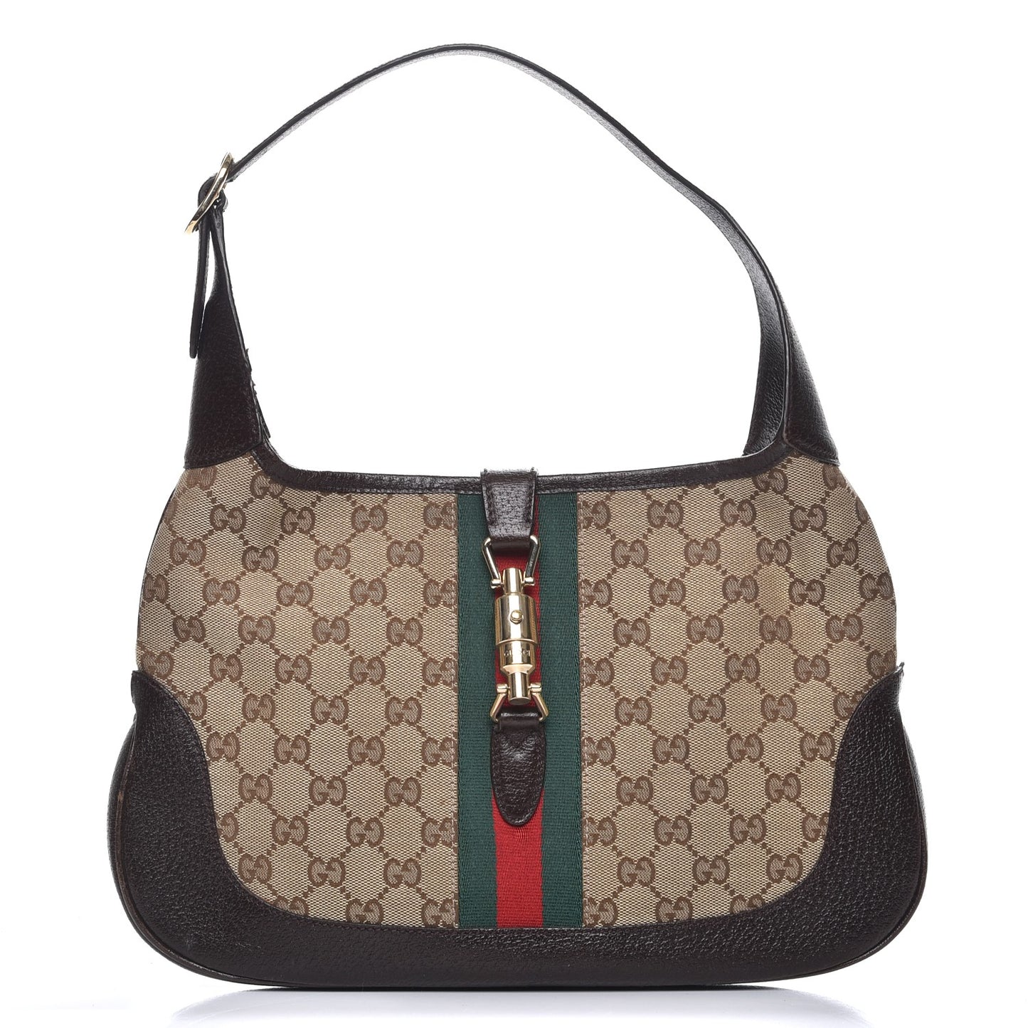 Monogram Web Jackie O Hobo Dark Brown