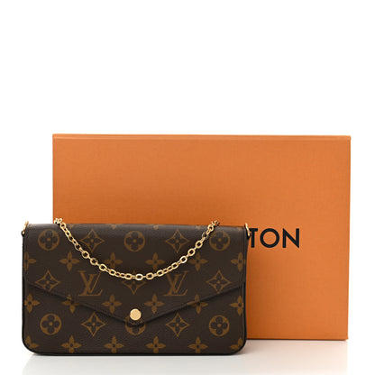 Louis Vuitton Monogram Pochette Felicie Chain Wallet Fuchsia 11 of 11