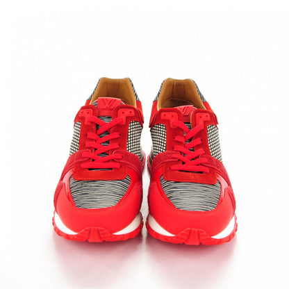 Louis Vuitton Epi Calfskin Textile Run Away Sneakers 37.5 Rouge 2 of 7