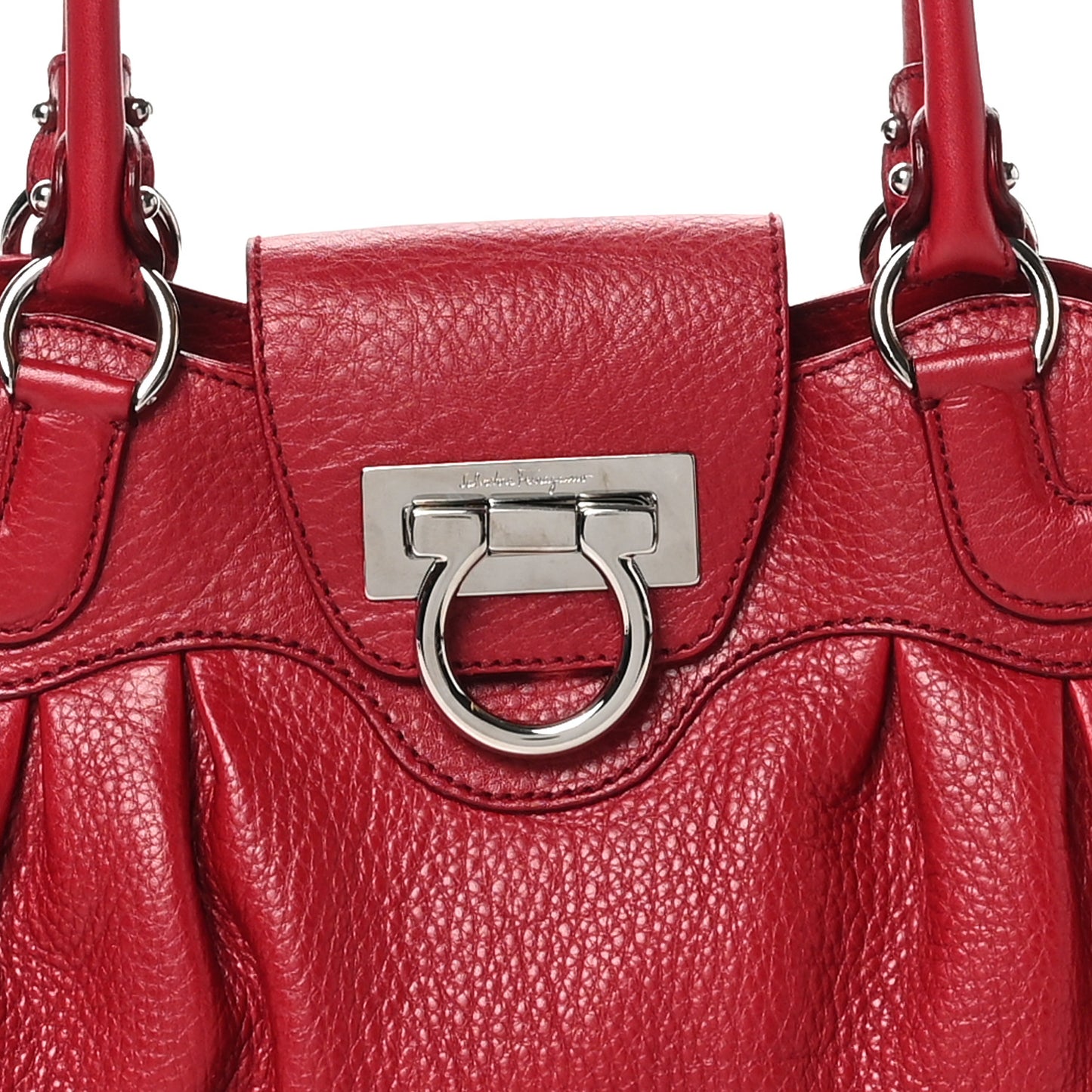 Calfskin Amerena Shoulder Bag Red