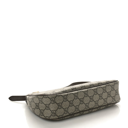 Gucci GG Supreme Monogram Textured Dollar Calfskin Small Ophidia Hobo Beige Ebony New Acero 4 of 10