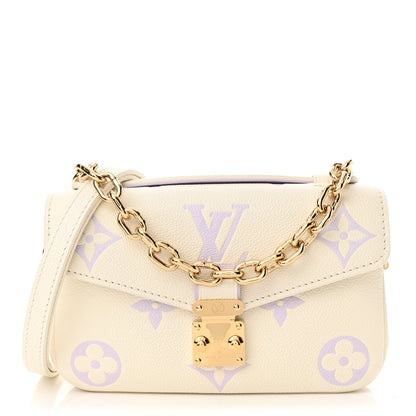 Louis Vuitton Empreinte Monogram Giant Pochette Metis East West Latte Bubble Tea 1 of 9
