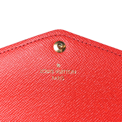 Louis Vuitton Monogram Sarah Wallet NM Coquelicot 7 of 11