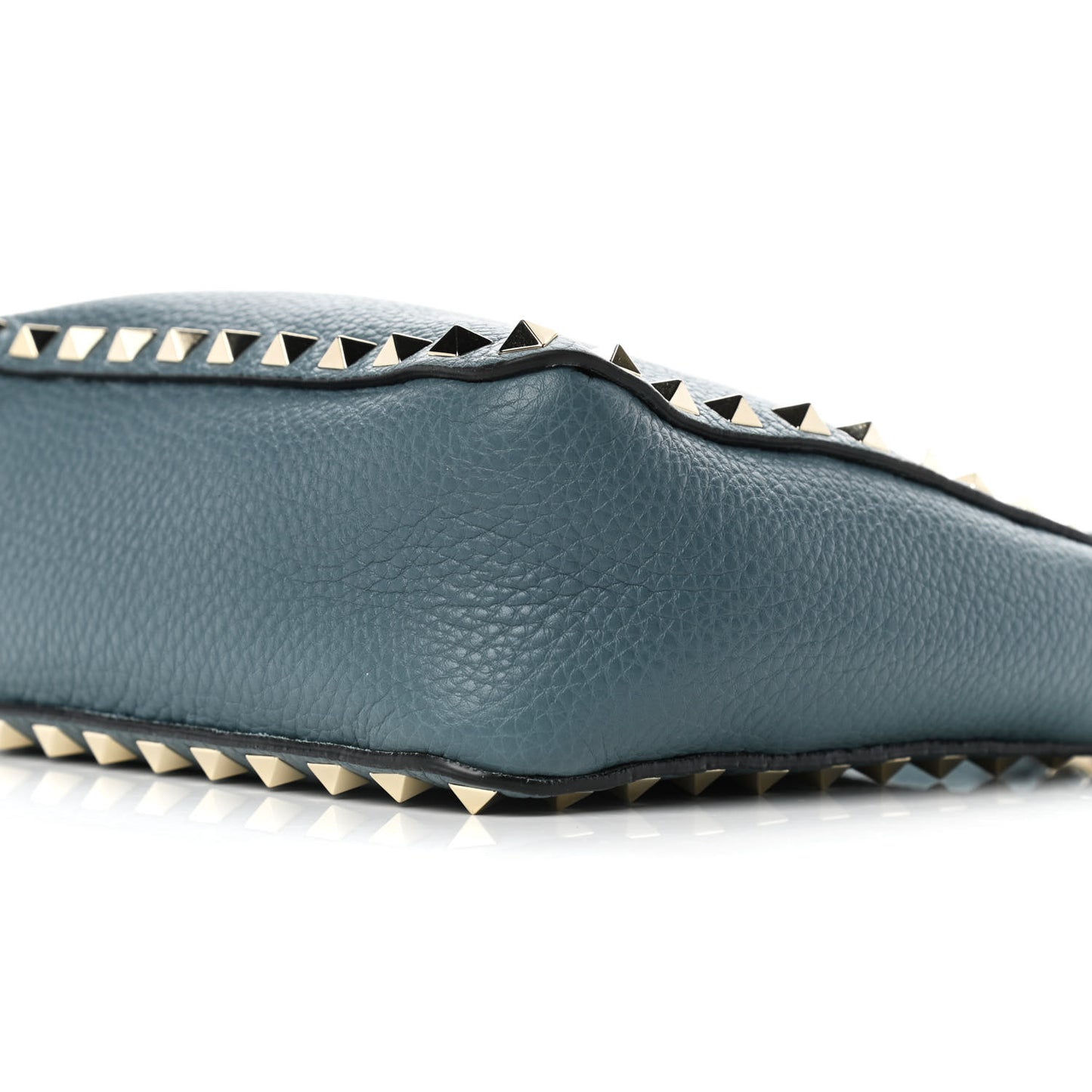 Pebbled Calfskin Mini Rockstud Flip-Lock Messenger Bag Amadeus