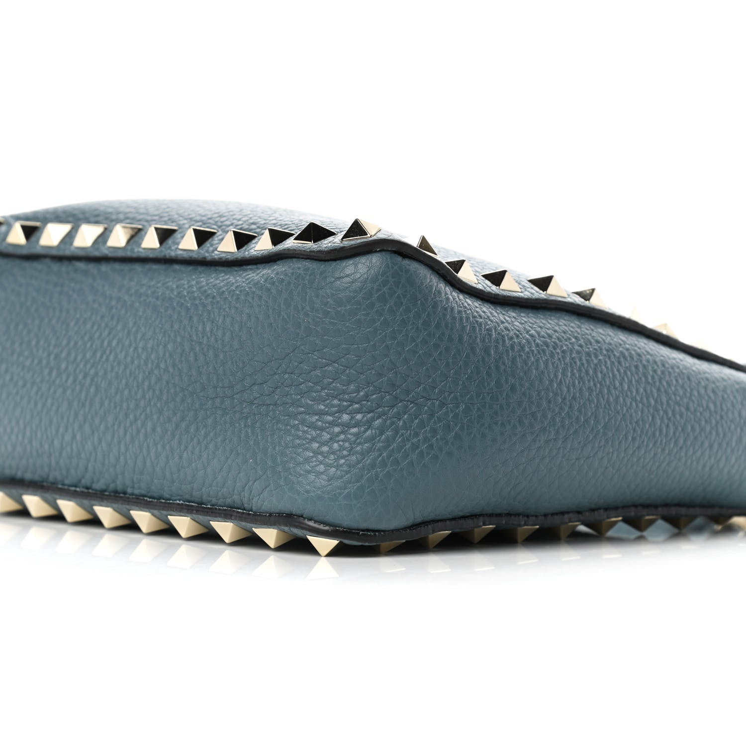 Valentino Garavani Pebbled Calfskin Mini Rockstud Flip-Lock Messenger Bag Amadeus 10 of 14