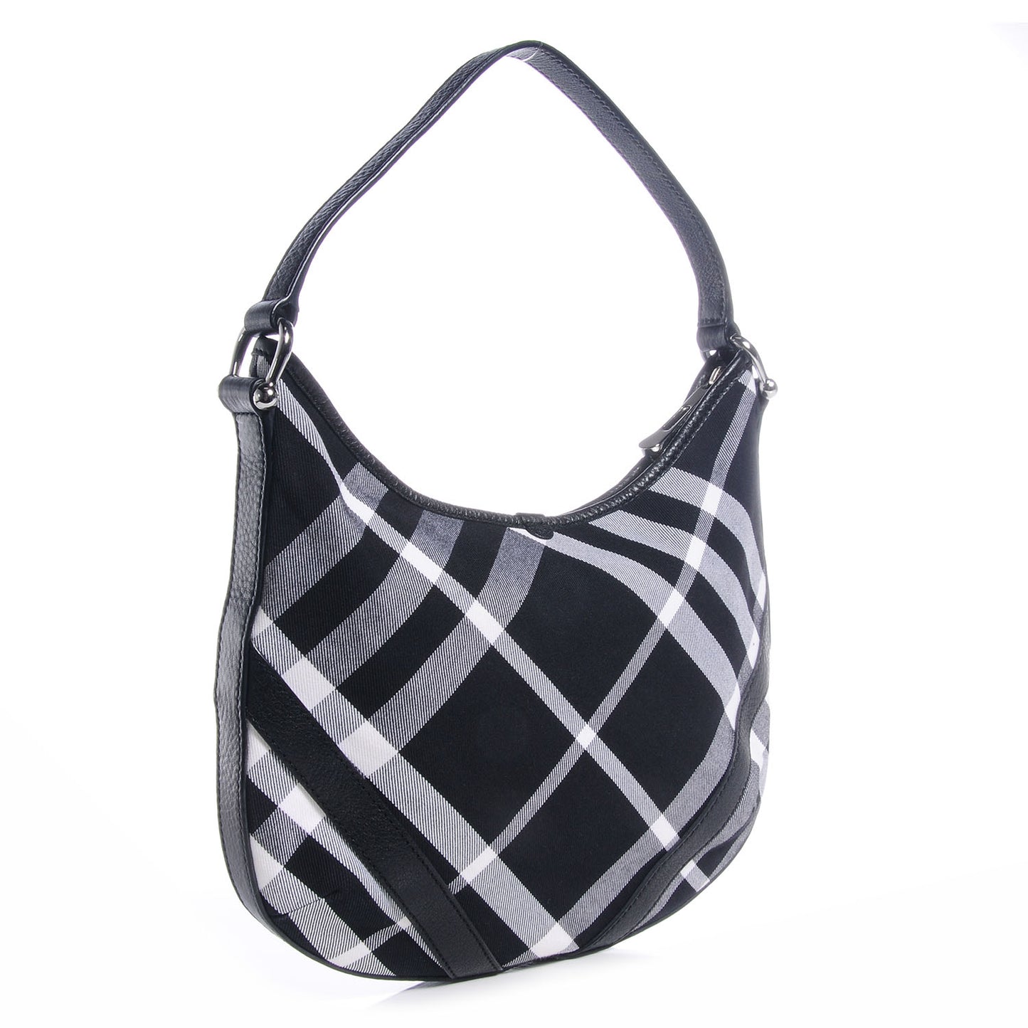 Black Check Larkin Hobo Black