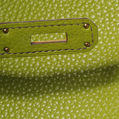 Hermes Togo Birkin 35 Vert Anis 8 of 10