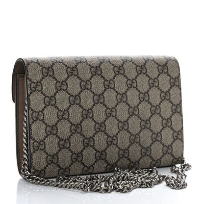 Gucci GG Supreme Monogram Mini Dionysus Chain Wallet Beige Taupe 3 of 10