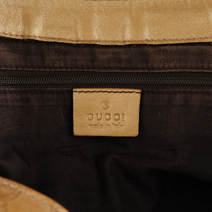 Gucci Guccissima Large D Gold Shoulder Bag Off Gold 6 of 7