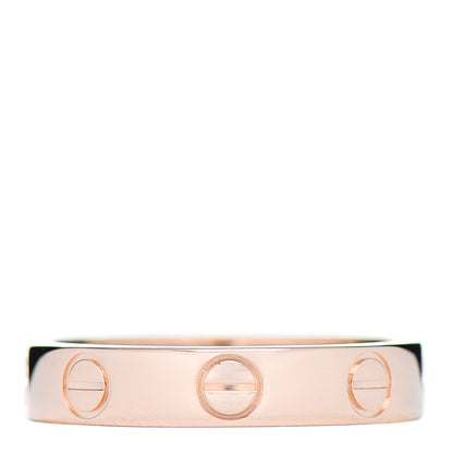 Cartier 18K Pink Gold 3.5mm LOVE Wedding Band Ring 48 4.5 1 of 4