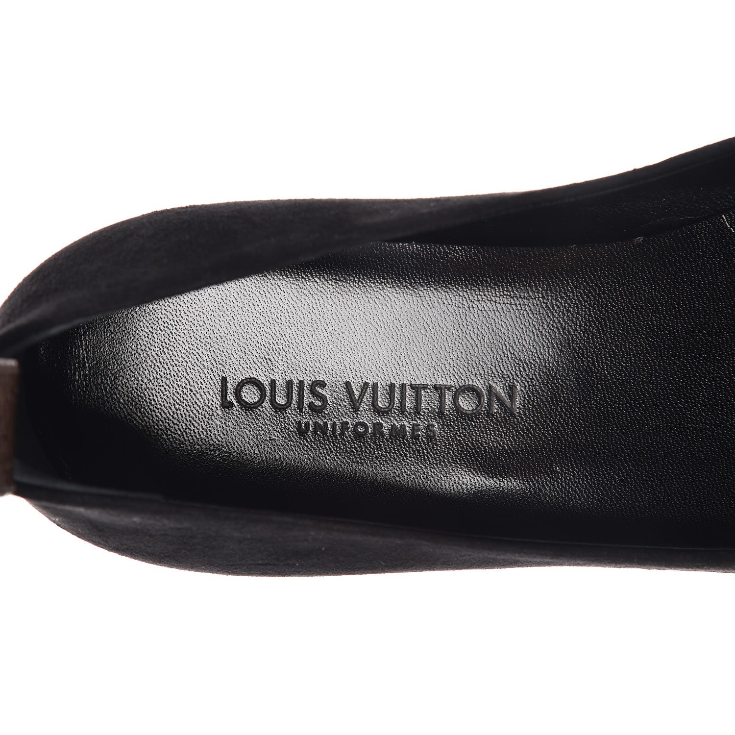 Louis Vuitton Suede Monogram Uniformes Ballet Flats 36 Black 7 of 8