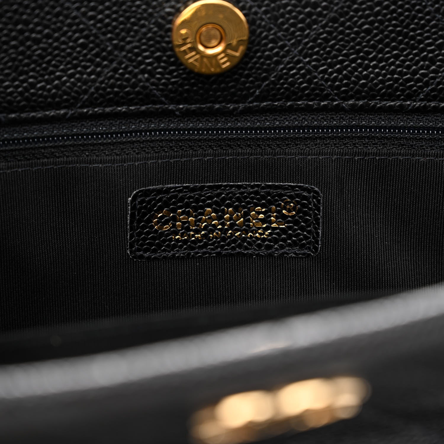 Chanel Caviar Quilted Shoulder Bag Black 6 of 12