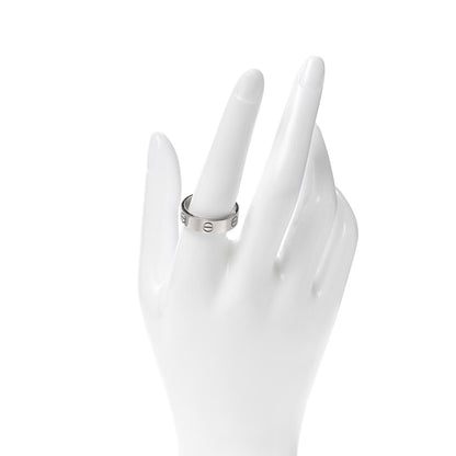 Cartier 18K White Gold 6mm LOVE Ring 59 8.75 2 of 5