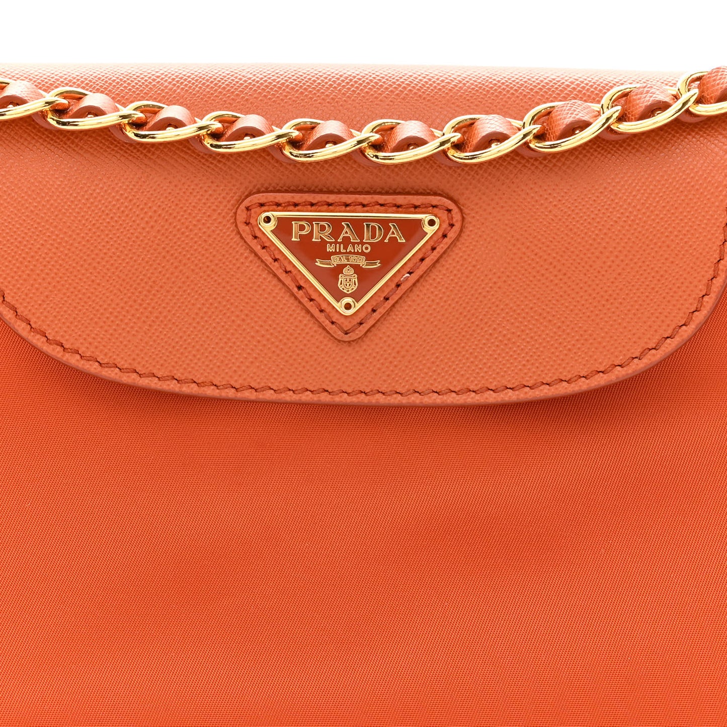 Nylon Crossbody Bag Orange
