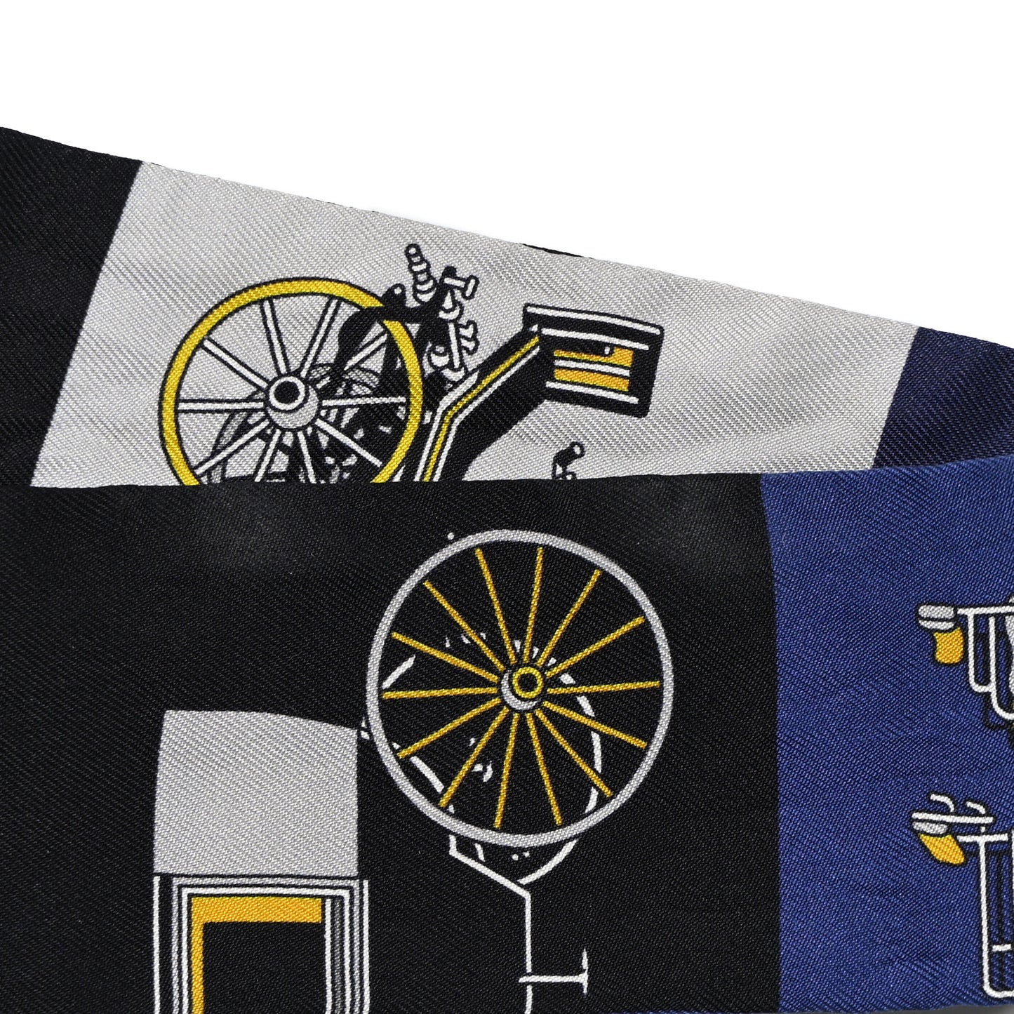 Silk Les Voitures Exquises Twilly Marine Gris Gold