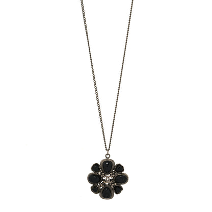 Chanel Ruthenium Enamel CC Necklace Black 1 of 5