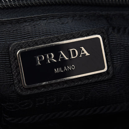 Prada Tessuto Nylon Saffiano Flat Messenger Bag Blue 9 of 10