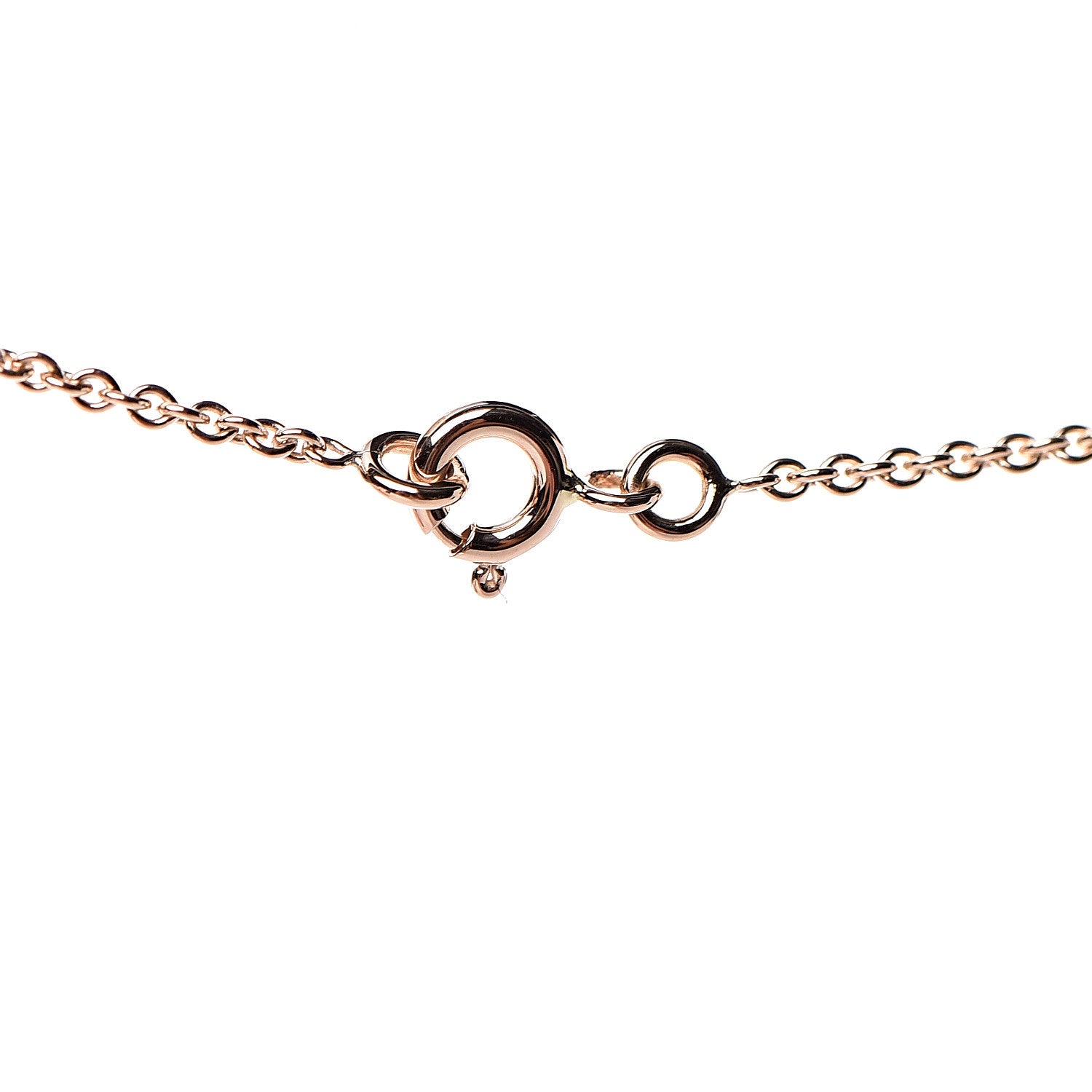 Hermes 18K Rose Gold Diamond Constance Amulette Pendant Necklace 5 of 7