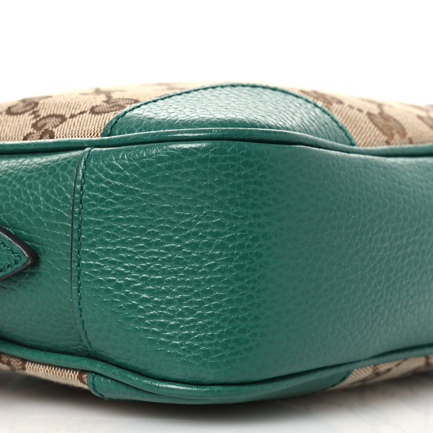 Monogram Dollar Calfskin Mini Bree Messenger Bag Beige Ebony Emerald