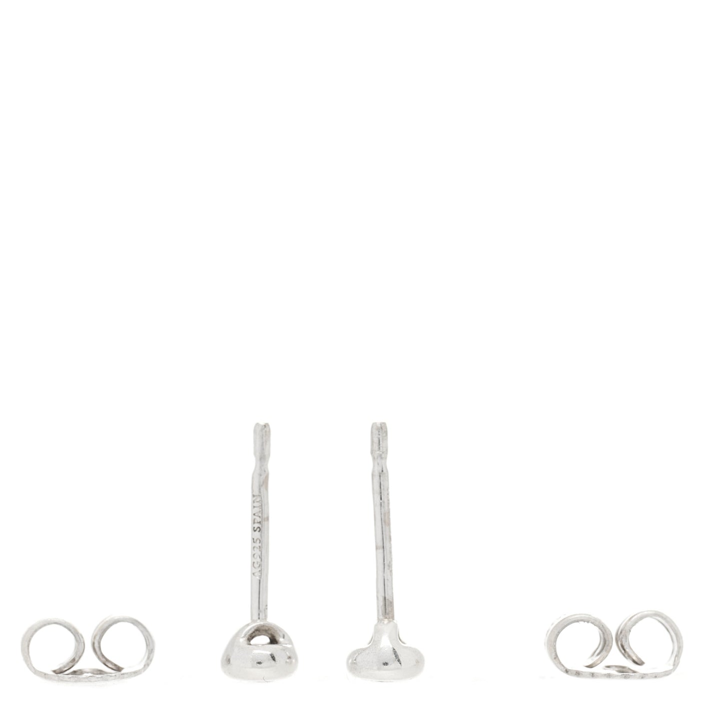 Sterling Silver Diamond .06ctw Elsa Peretti Diamonds By The Yard Earrings