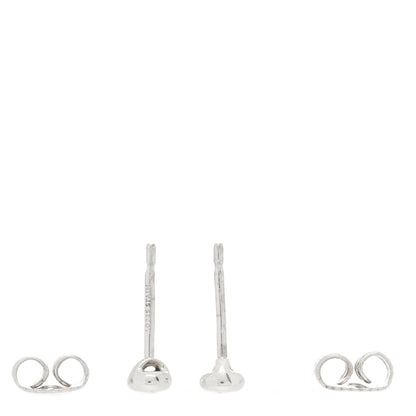 Tiffany Sterling Silver Diamond .06ctw Elsa Peretti Diamonds By The Yard Earrings 2 of 3