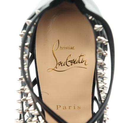 Christian Louboutin Kid Millaclou 100 Cage Sandals 36.5 Black 7 of 8