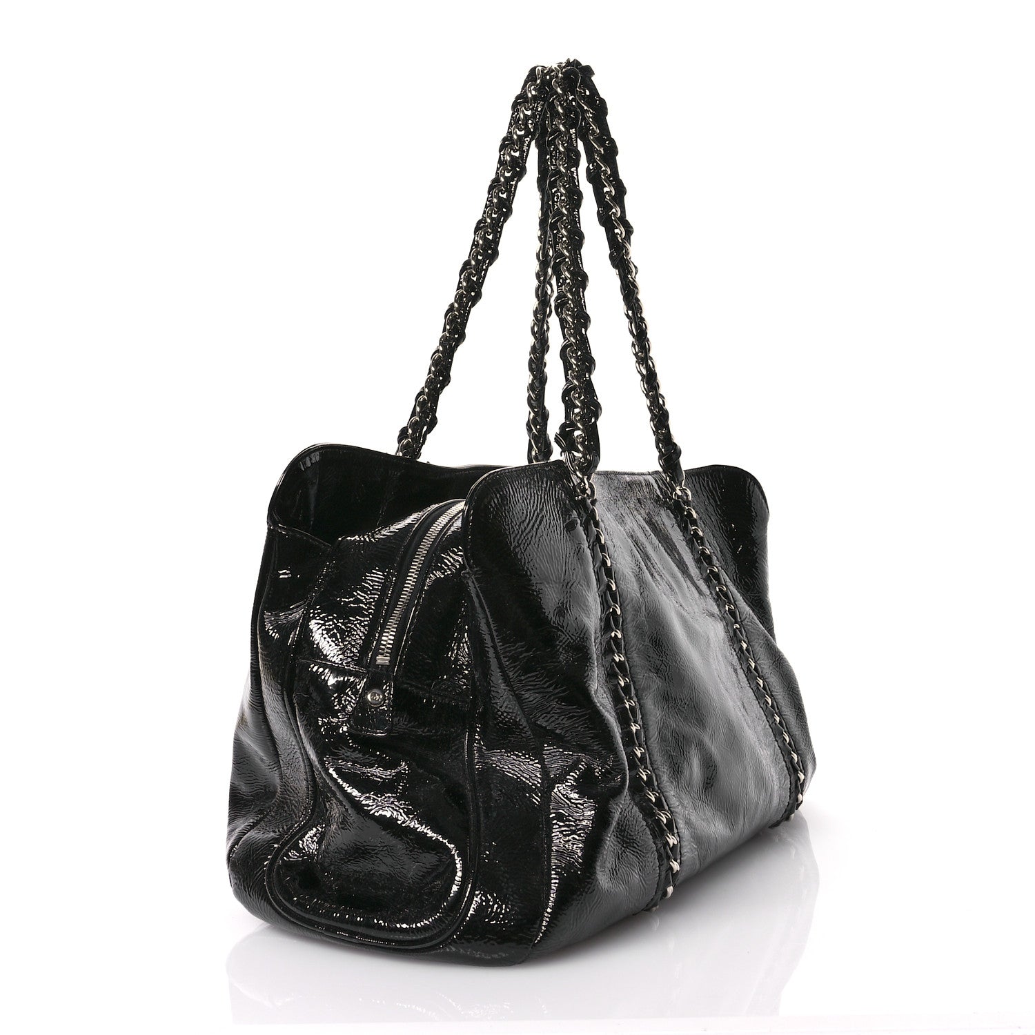 Chanel Patent Calfskin Large Luxe Ligne Tote Black 3 of 13