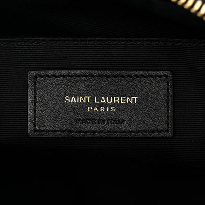 Saint Laurent Calfskin Matelasse Monogram Lou Camera Bag Black 6 of 12