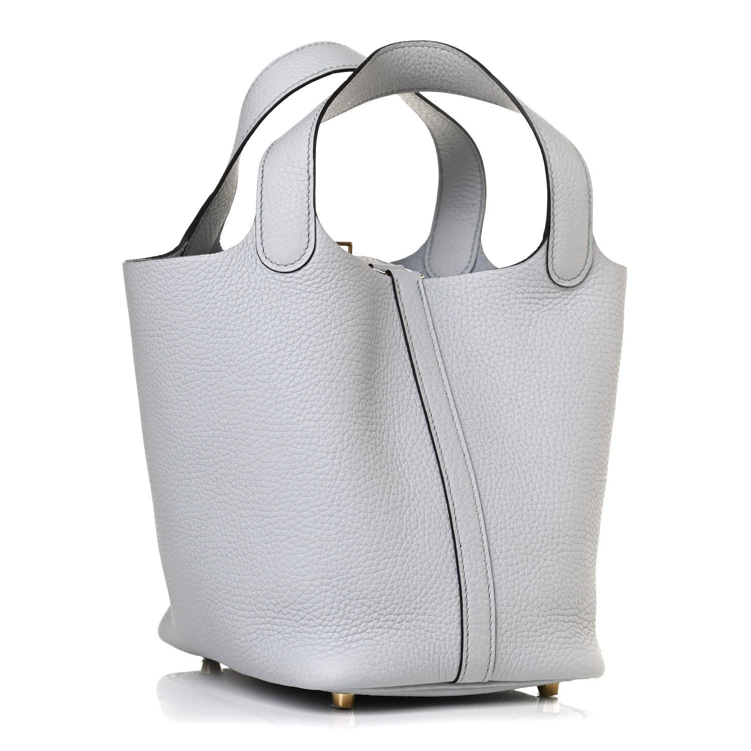 Hermes Taurillon Clemence Picotin Lock 18 PM Bleu Pale 3 of 12