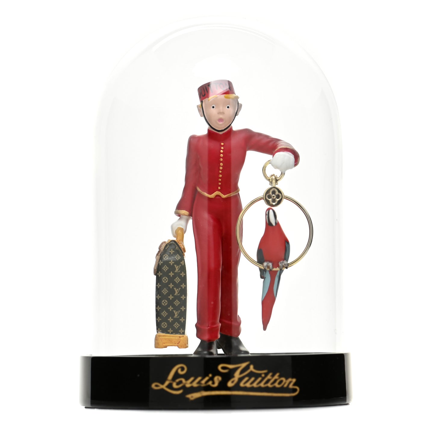 Glass Porter Bell Boy Snow Globe Boule