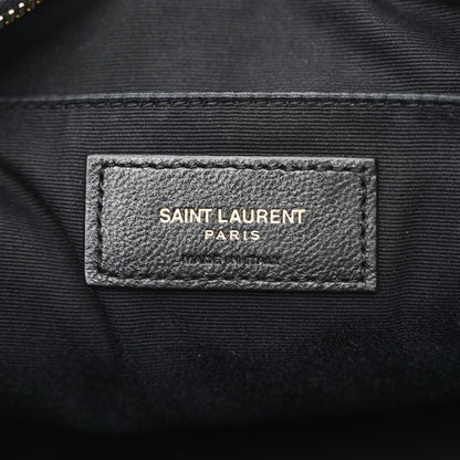 Saint Laurent Calfskin Matelasse Monogram Lou Camera Bag Black 6 of 14