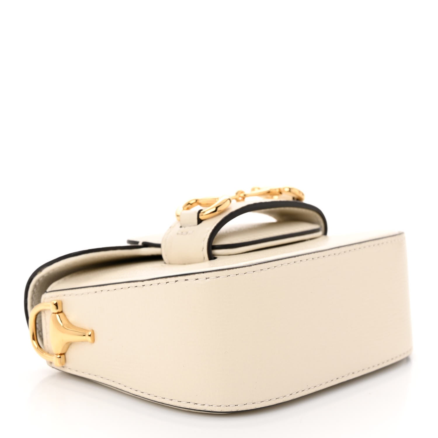 Gucci Azalea Calfskin Web Horsebit 1955 Wallet On Strap Mystic White 5 of 12