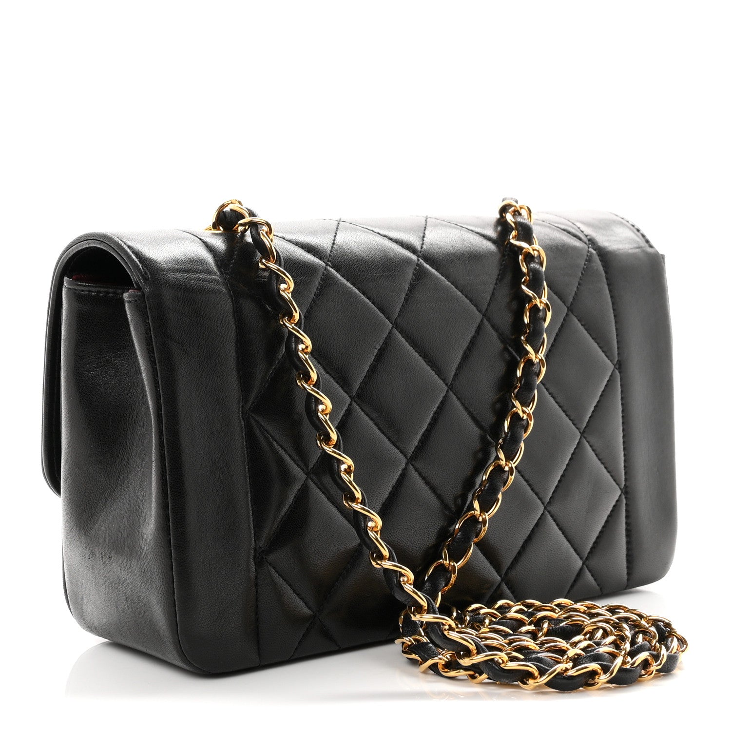 Chanel Lambskin Quilted Small Single Flap Black 3 of 12