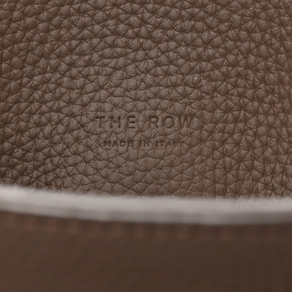 The Row Matte Grained Calfskin Margaux Shoulder 12  Dark Olive 6 of 9
