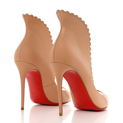 Christian Louboutin Kid Pijonina 100 Booties 39 Nude 4 of 11