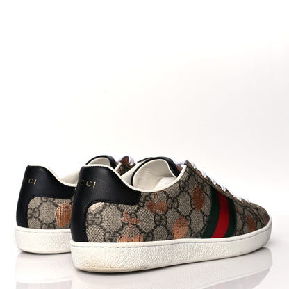 Gucci GG Supreme Monogram Berry Web Womens Ace Sneakers 39.5 Beige Light Copper Black 4 of 9