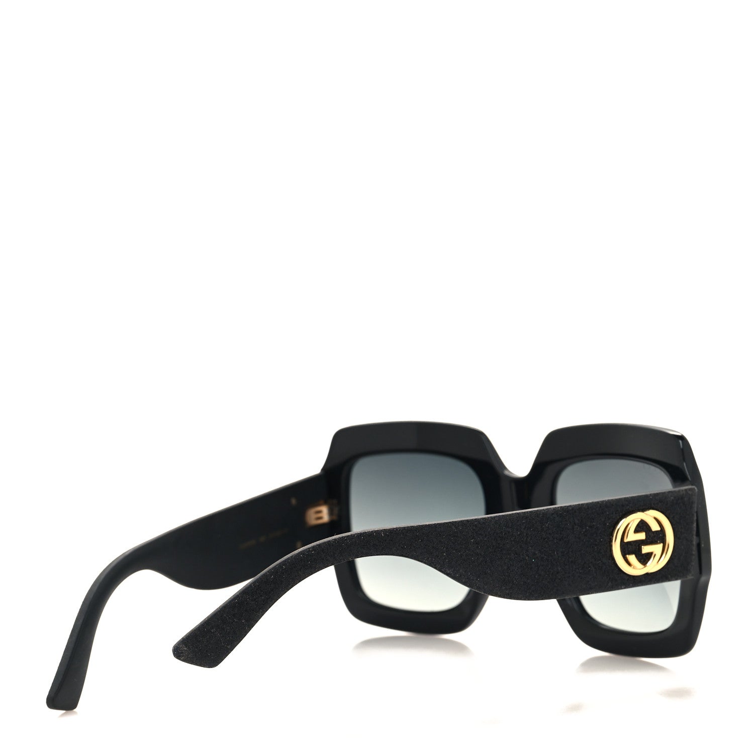 Gucci Square Frame GG0102S Sunglasses Glitter Black 4 of 8