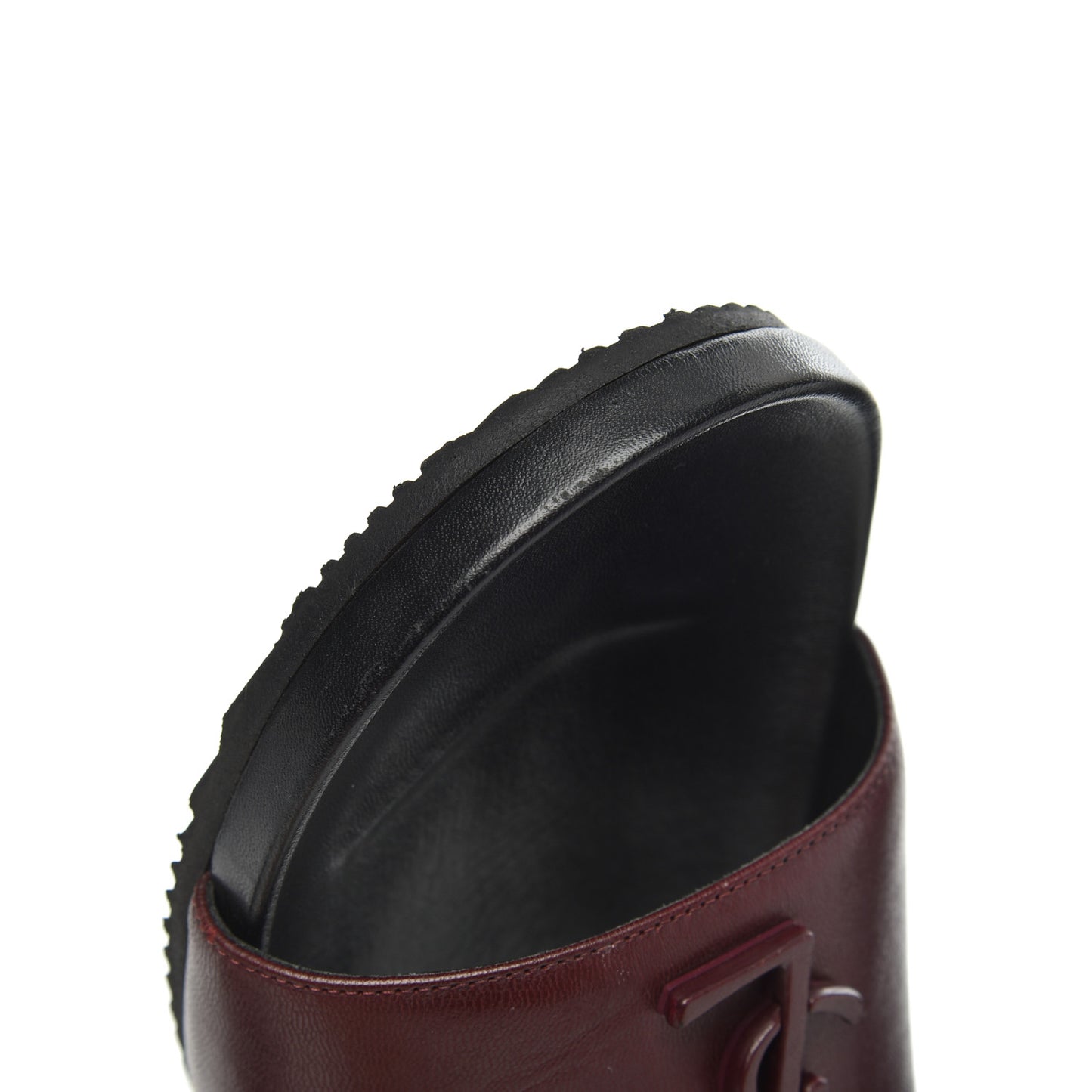 Lambskin Joan Slide Sandals size 39 in Burgundy