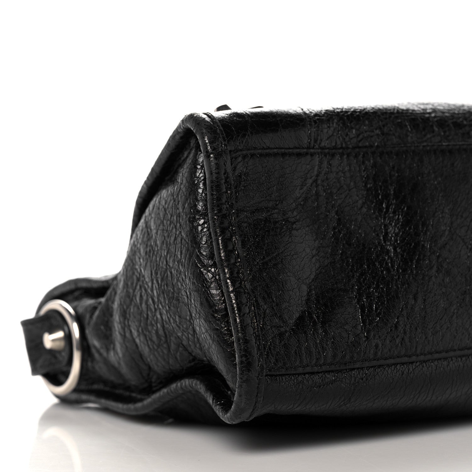 Balenciaga Agneau Silver Metallic Edge Hardware S City Black 8 of 9