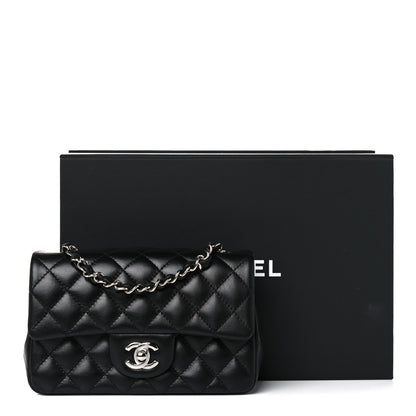 Chanel Lambskin Quilted Mini Rectangular Flap Black 13 of 13