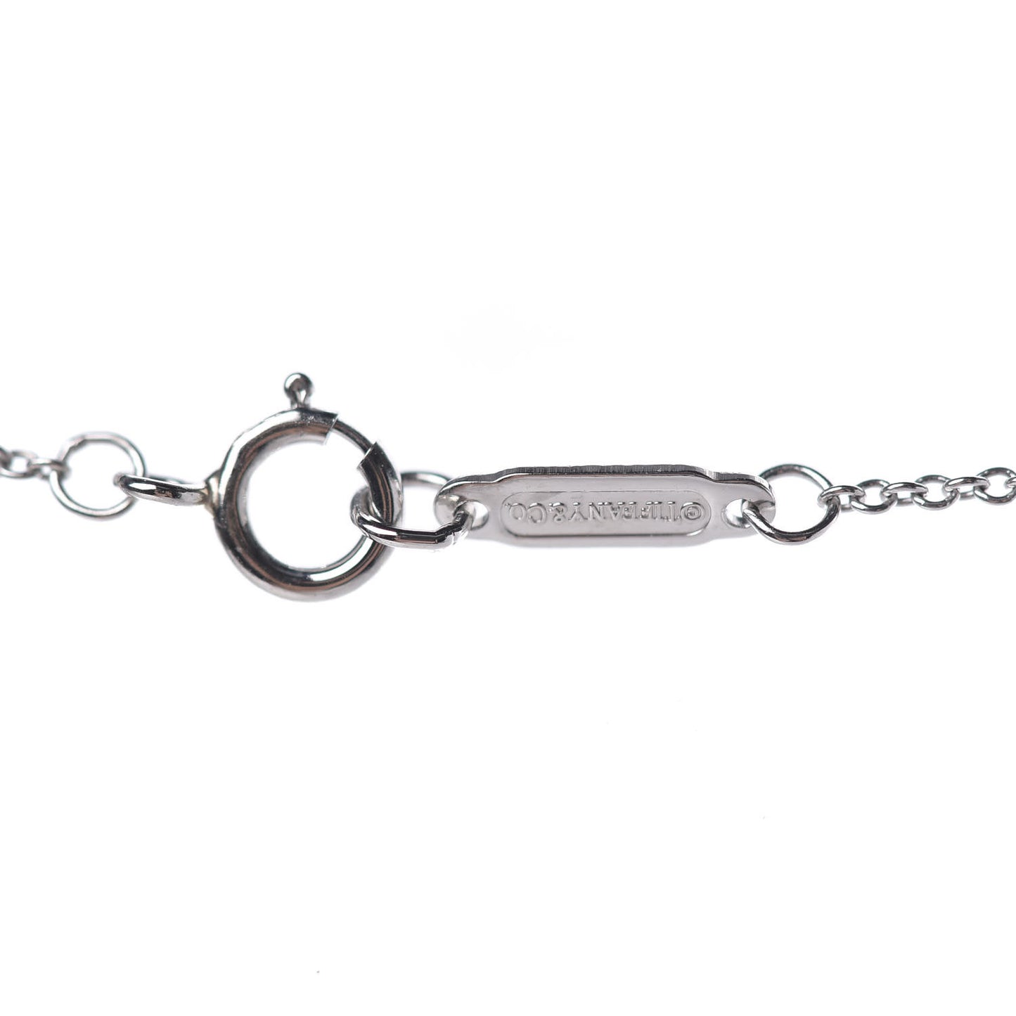 Platinum Blue Sapphire Schlumberger Lynn Pendant Necklace