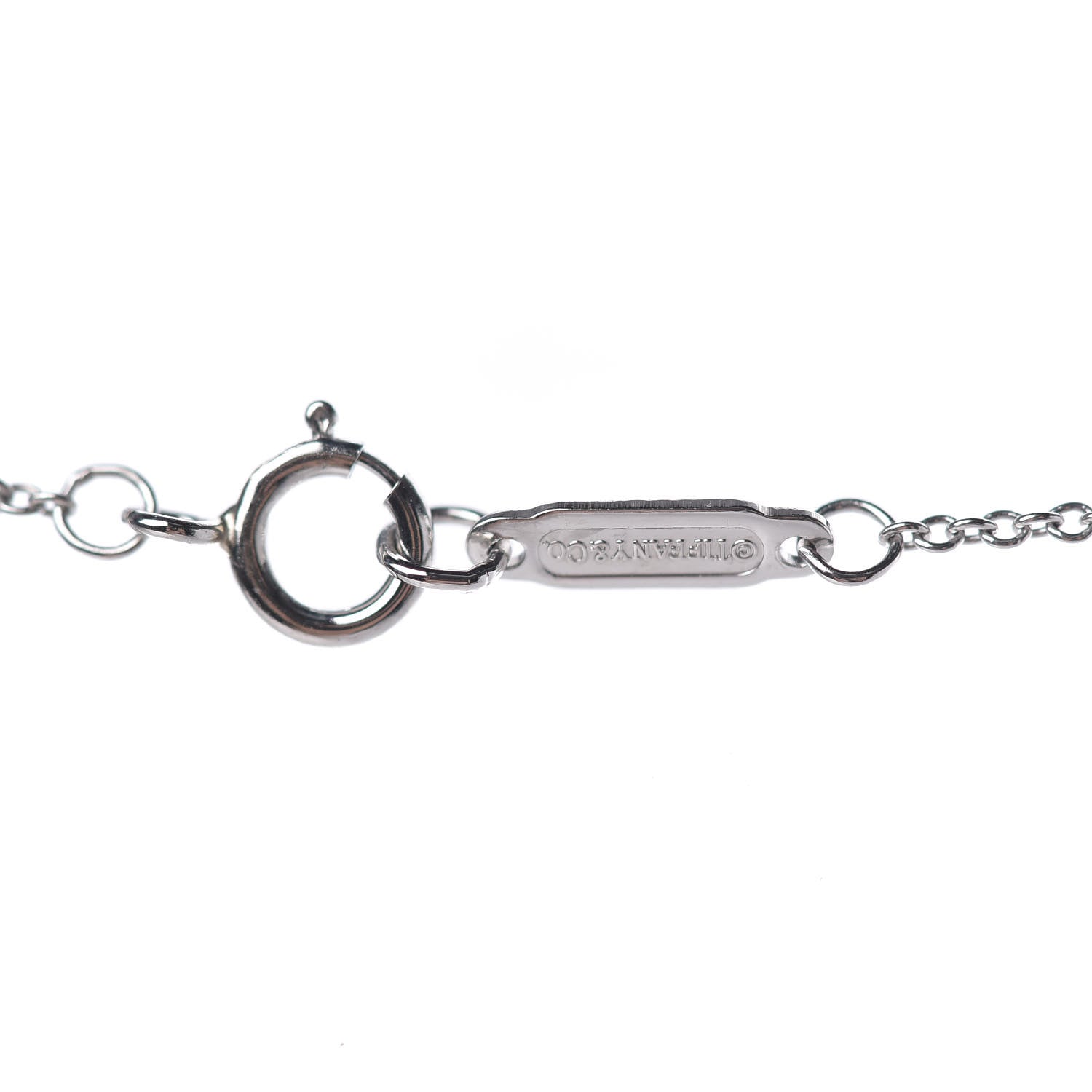 Tiffany Platinum Blue Sapphire Schlumberger Lynn Pendant Necklace 5 of 6